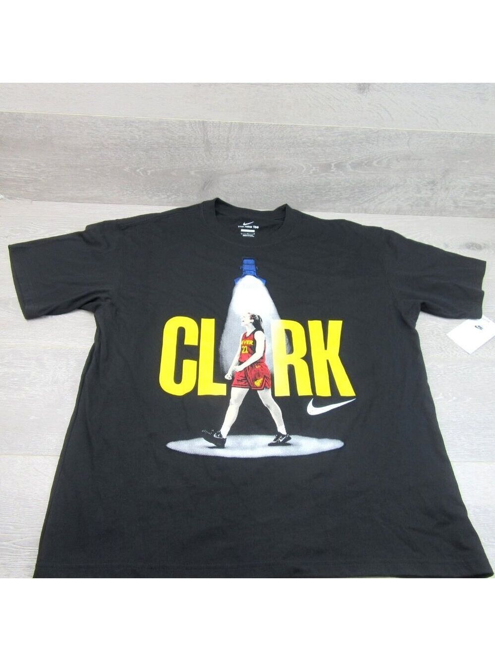 Nike Caitlin Clark "So Win" T-Shirt Men's Size Large Black TEE NEW IO7376-010 - Picture 2 of 12